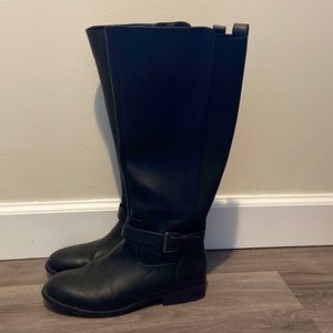 Tall black boots